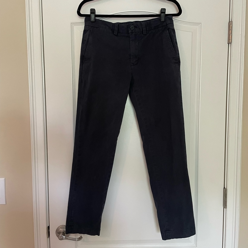 Brooks Brothers Red Fleece Slim Fit Chinos - Navy Blue